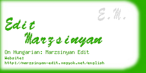 edit marzsinyan business card